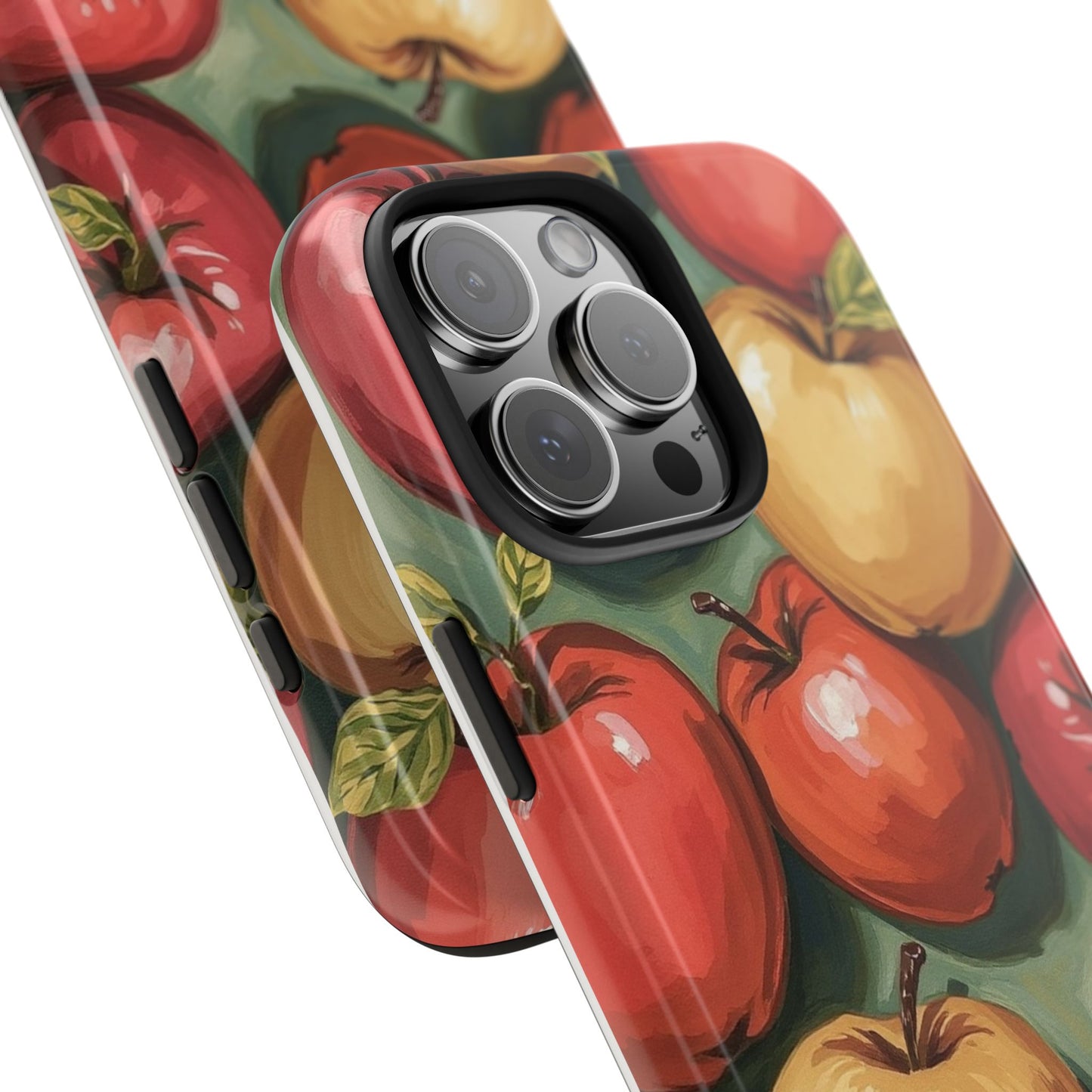 Colorful Painted Apples Art Tough Phone Case - Durable & Stylish Protection - for iPhone