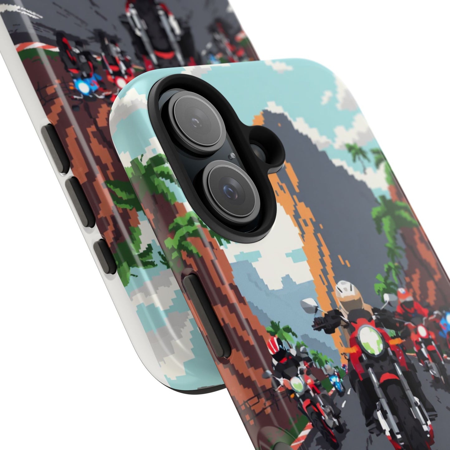 Retro Biker Tough Phone Case - Perfect for Motorcycle Lovers