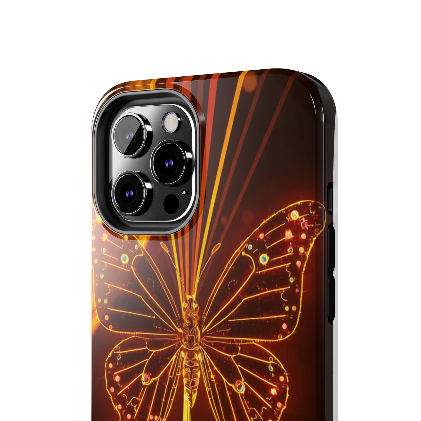 Elegant Butterfly Tough Phone Case - Stylish Protection for Nature Lovers