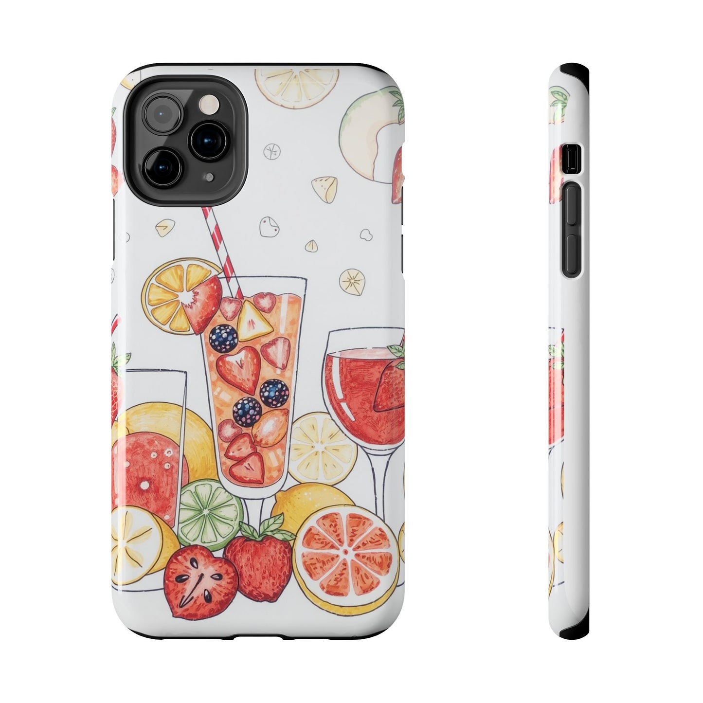 Colorful Fruit Cocktail Tough Phone Case - Perfect for Summer Vibes