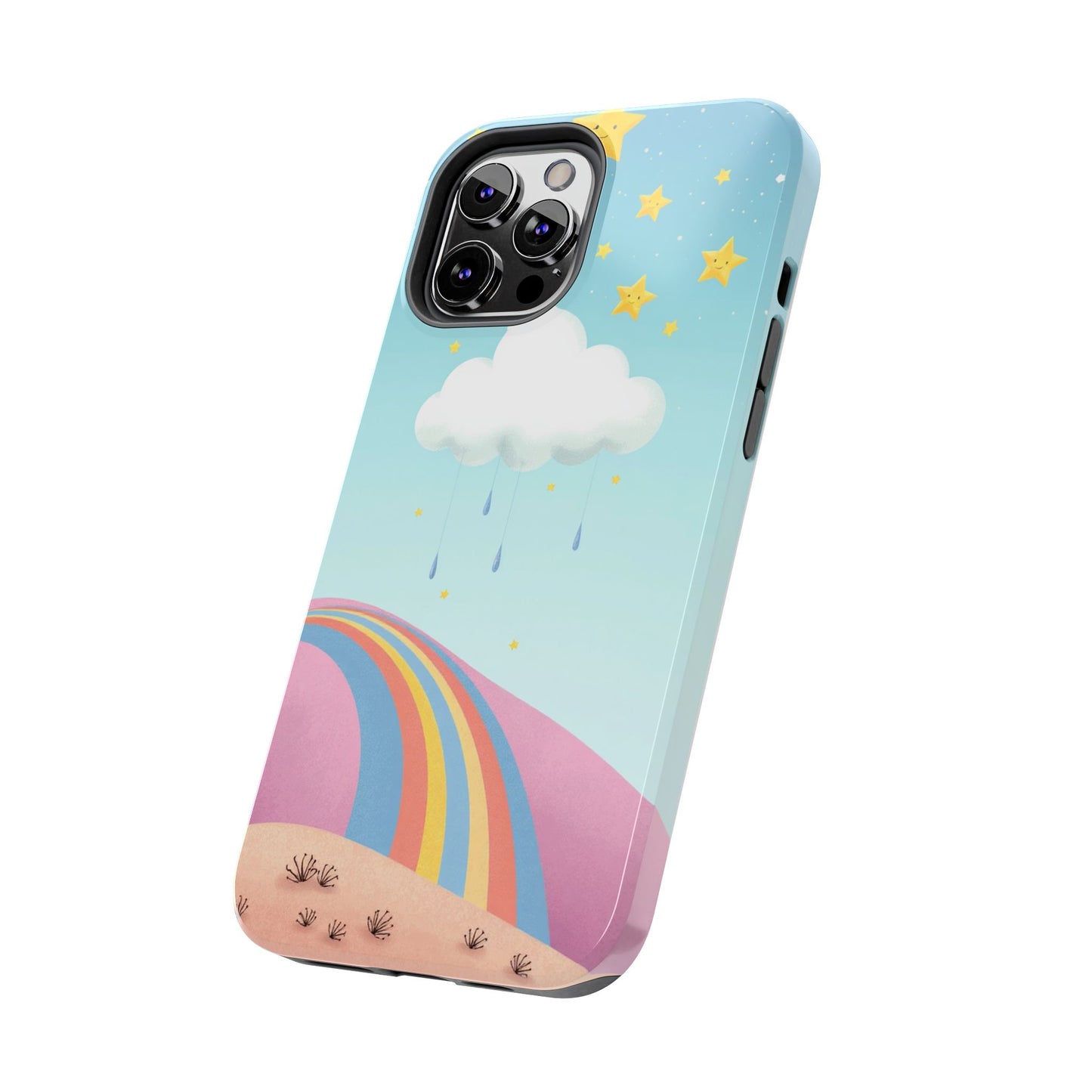 Colorful Rainbow Phone Case - Durable Tough Design for Adventurers