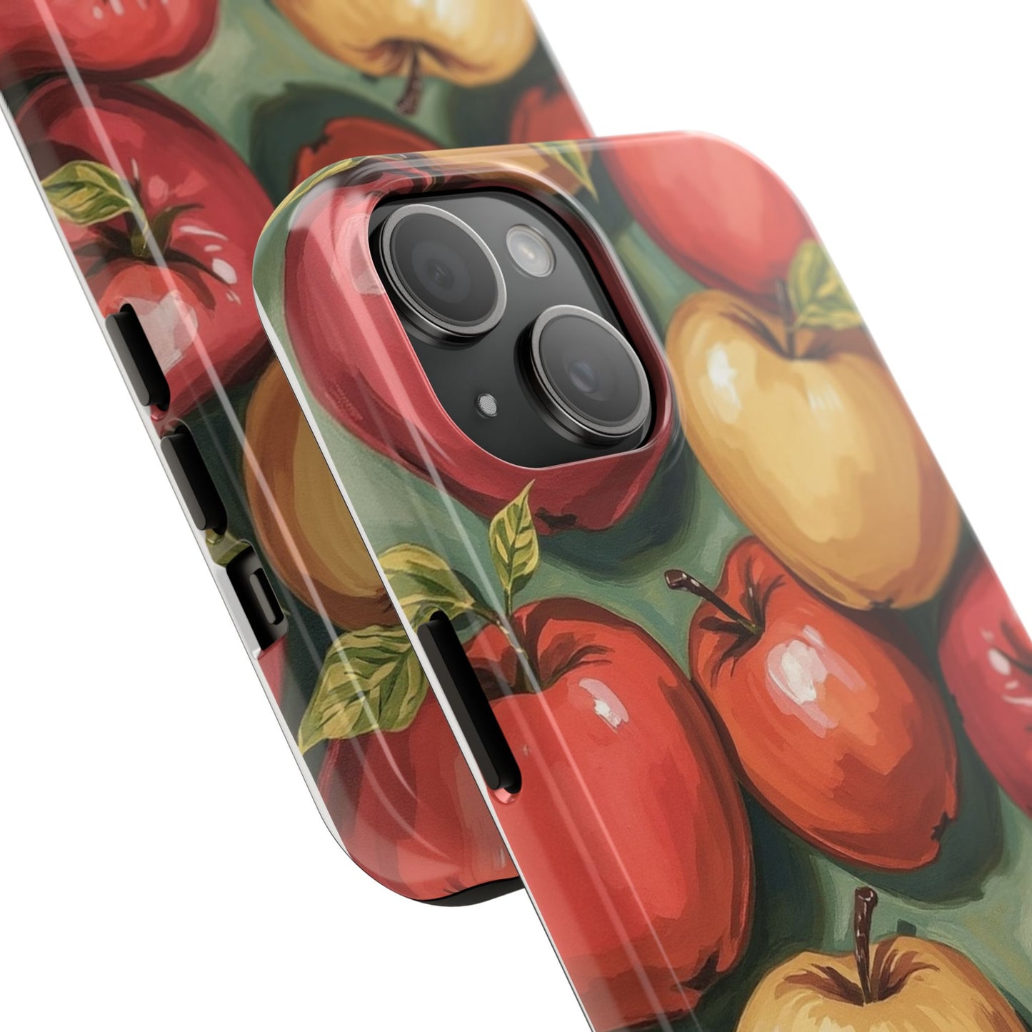 Colorful Painted Apples Art Tough Phone Case - Durable & Stylish Protection - for iPhone