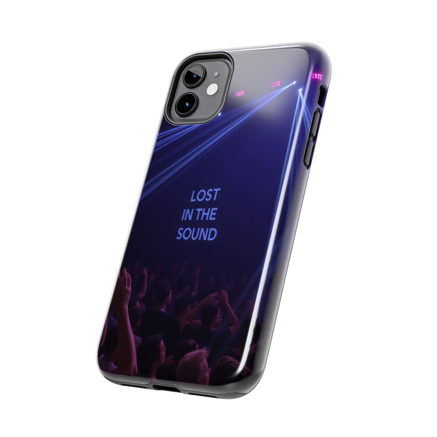 Vibrant Tough Phone Case - 'Lost in the Sound' Design for Music Lovers