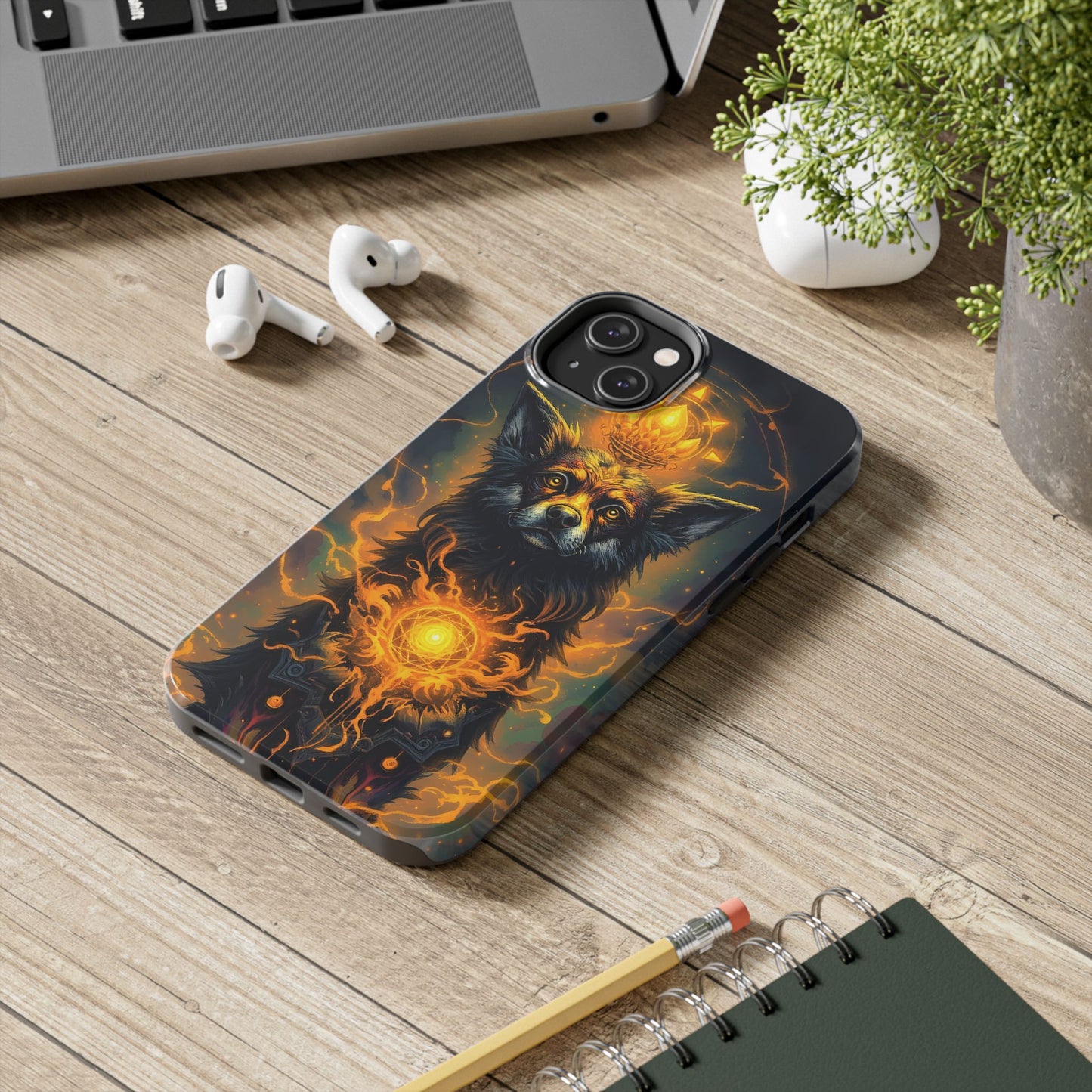Mystical Dog of Light - Tough Phone Case - Durable Protection with Inspired Artwork - for iPhone