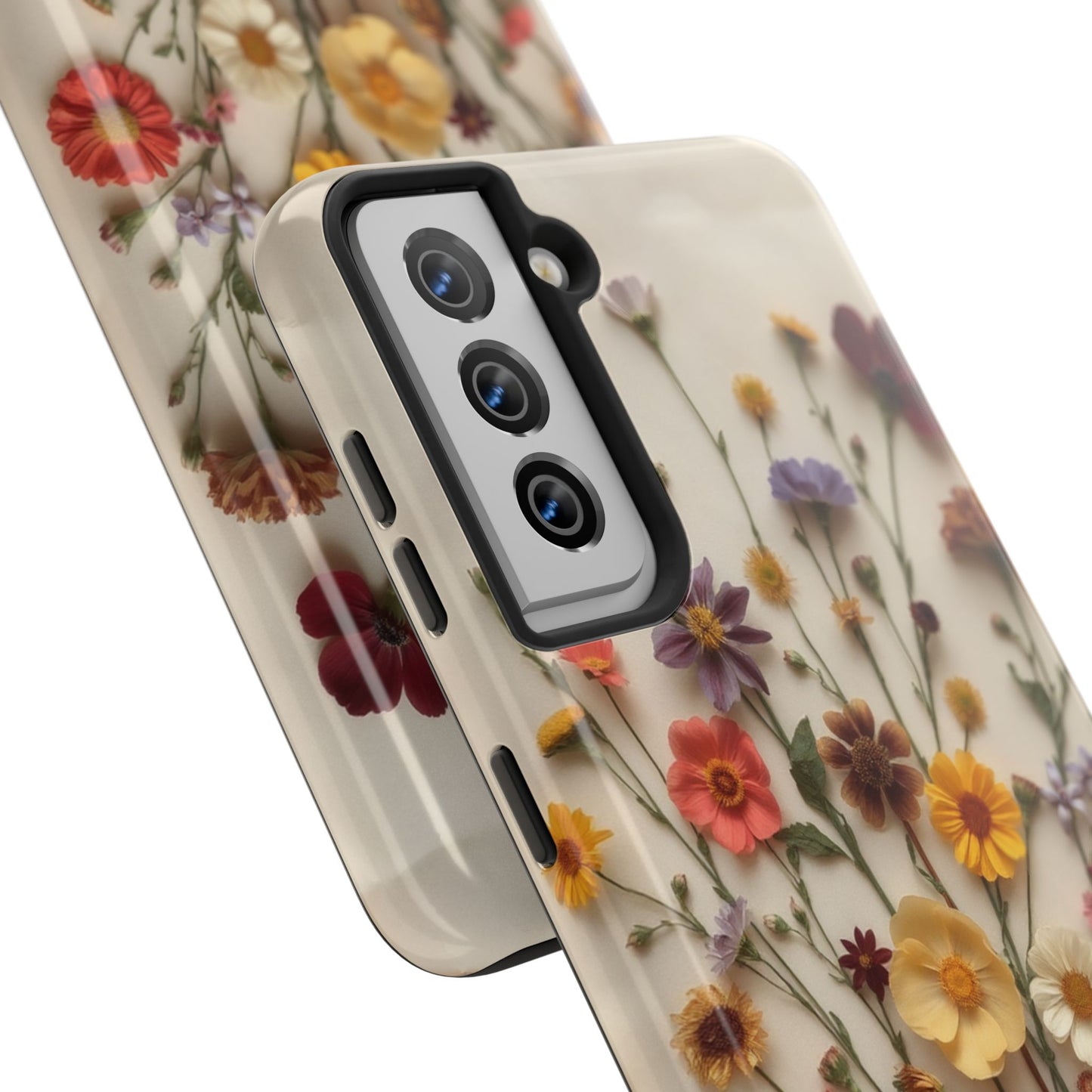 Floral Tough Phone Case - Durable Protection with Nature-Inspired Design