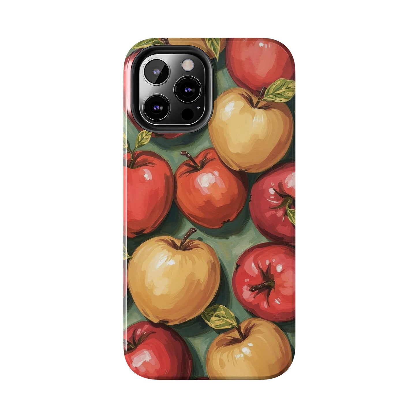 Colorful Painted Apples Art Tough Phone Case - Durable & Stylish Protection - for iPhone