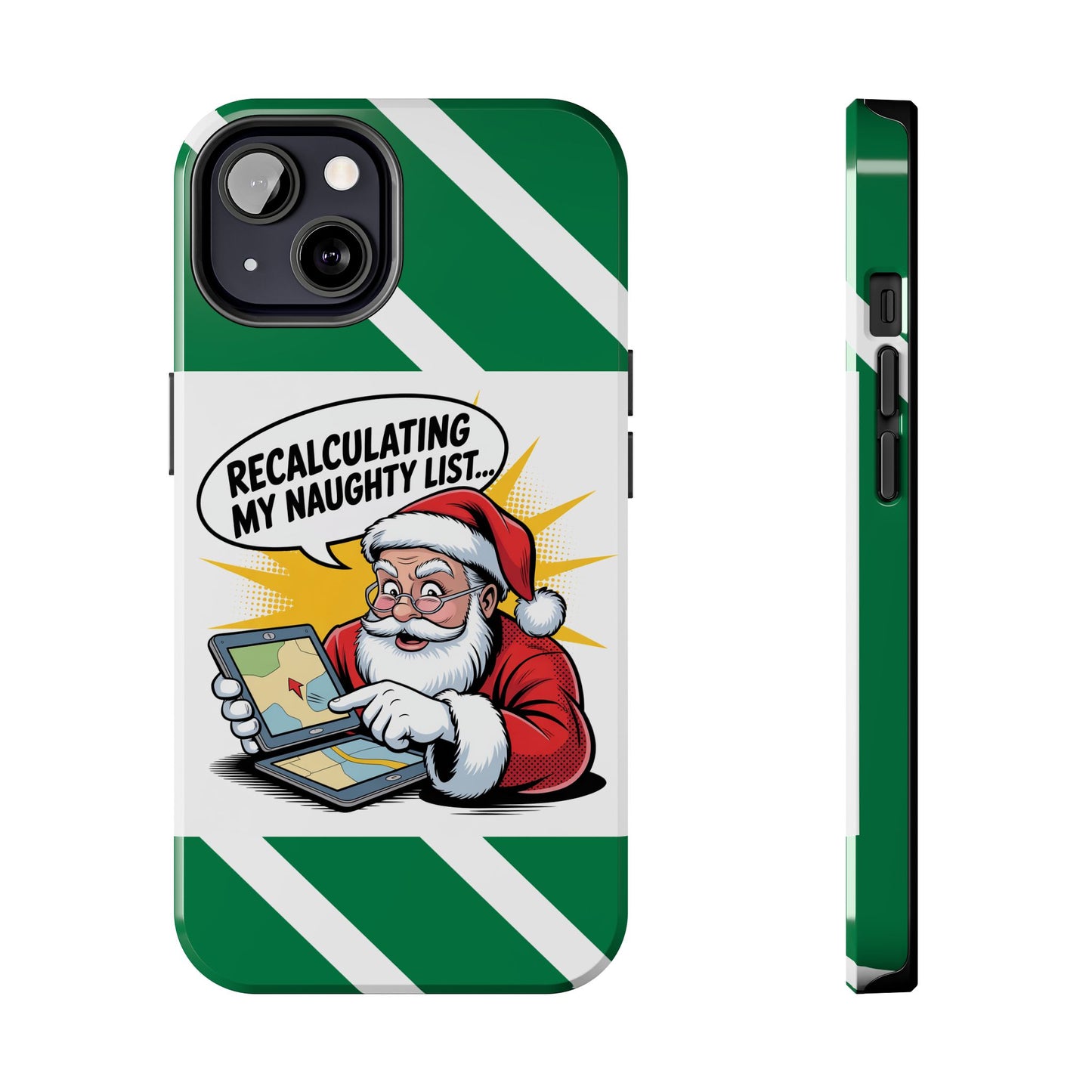 Santa Naughty List Phone Case - Tough & Fun Holiday Protection