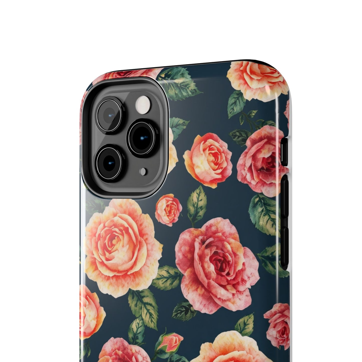 Floral Tough Phone Cases - Durable & Stylish New Age Rose Design - for iPhone