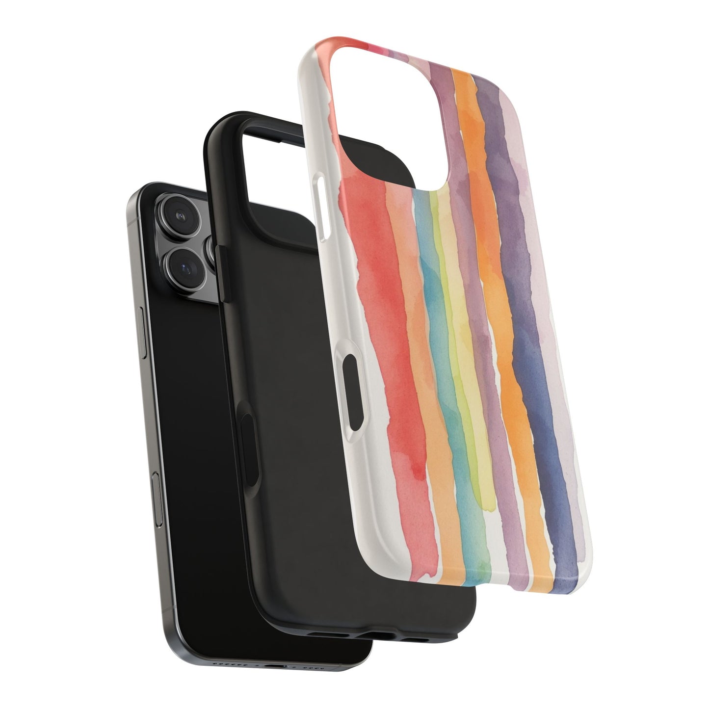 Colorful Watercolor Tough Phone Case - Stylish and Durable Cover for Creative Souls