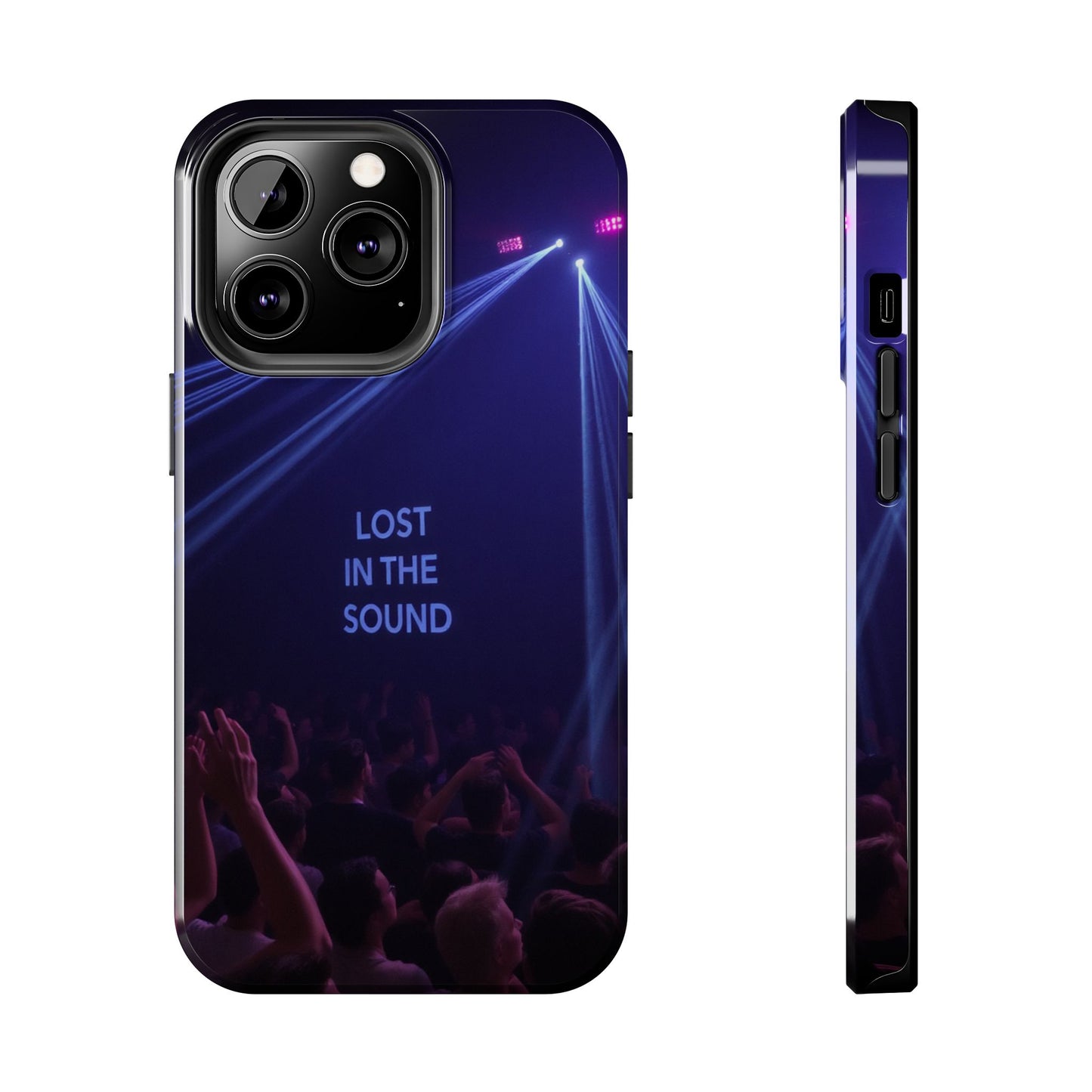 Vibrant Tough Phone Case - 'Lost in the Sound' Design for Music Lovers