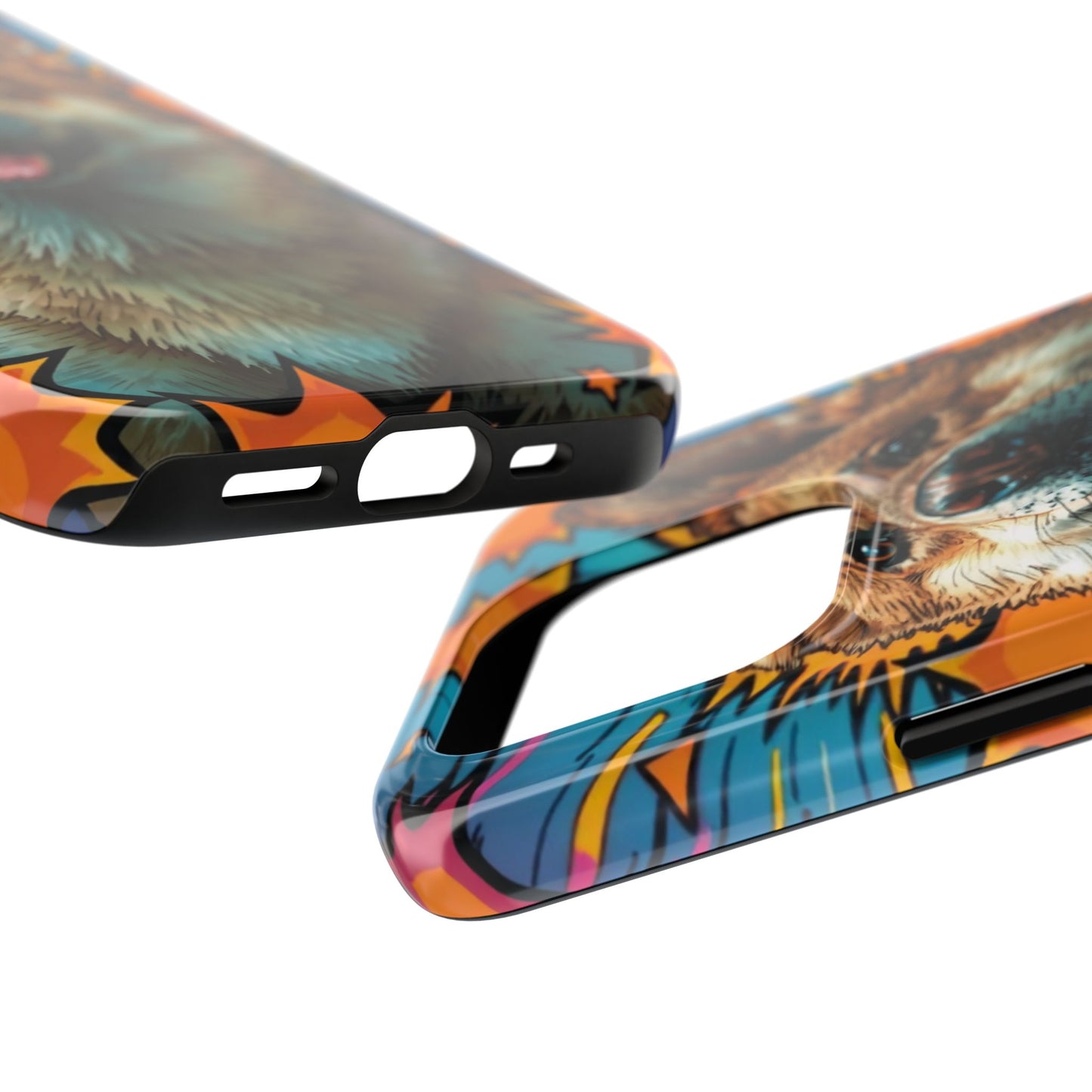 Vibrant Corgi Tough Phone Case - Fun Design for Pet Lovers