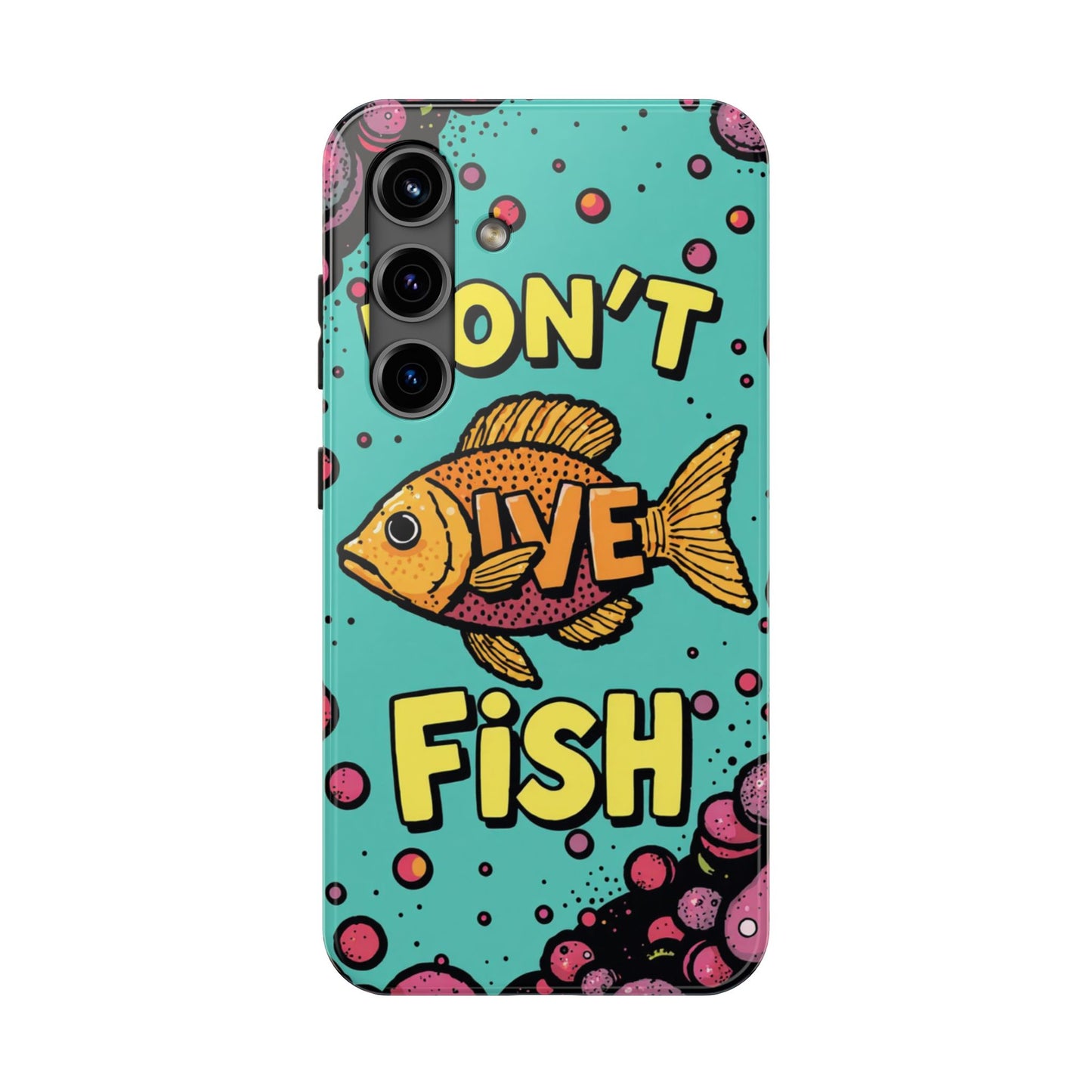 Catchy Fish-Themed Tough Phone Cases, Unique Gift for Fish Lovers, Durable Protection for Phones, Fun Aquatic Design, Ideal for Holidays