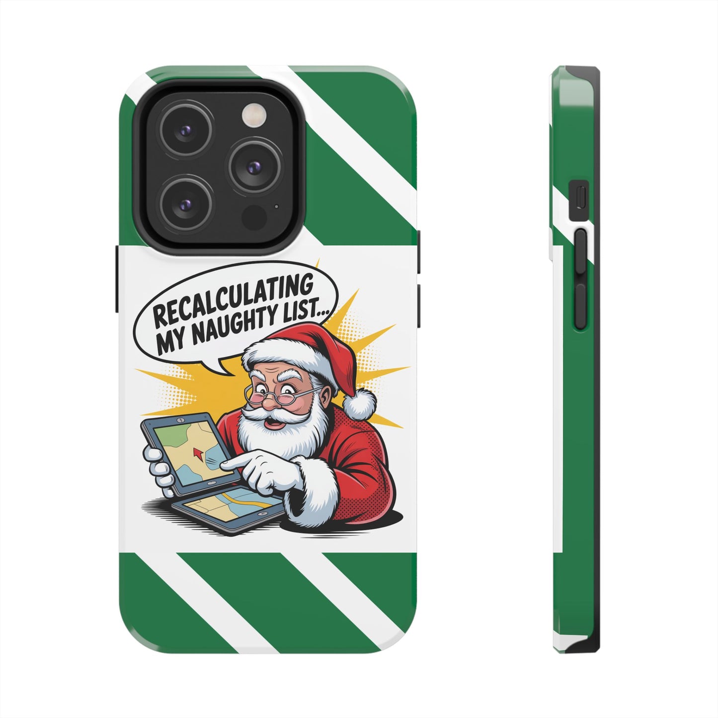 Santa Naughty List Phone Case - Tough & Fun Holiday Protection