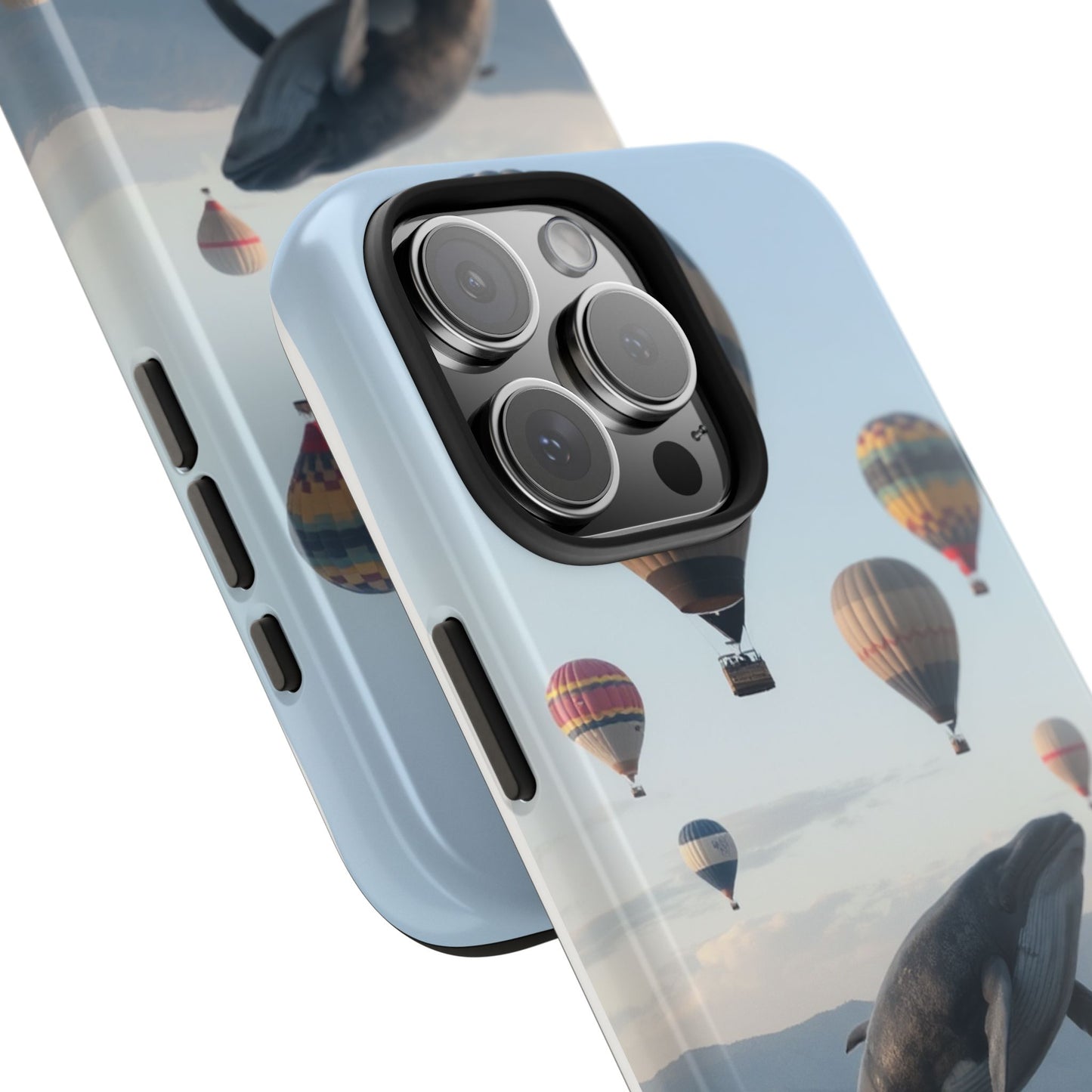 Whale Hot Air Balloon Tough Phone Case - Adventure & Nature Lovers