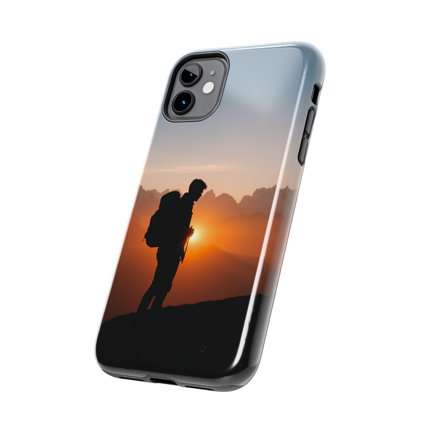 Explorer Adventure Sunset Mountain iPhone Case