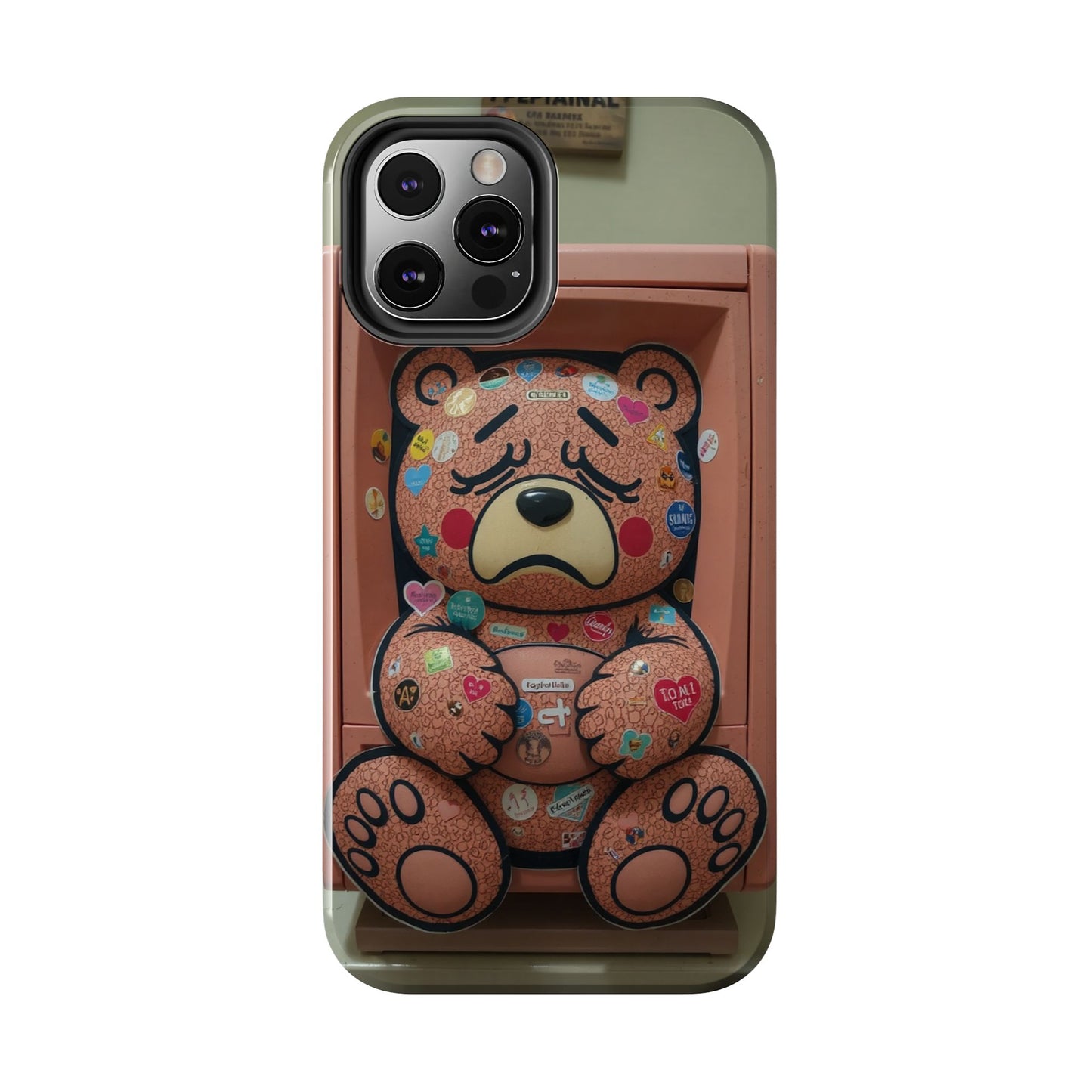 Cute Bear Tough Phone Case - Durable Protection with Fun Design