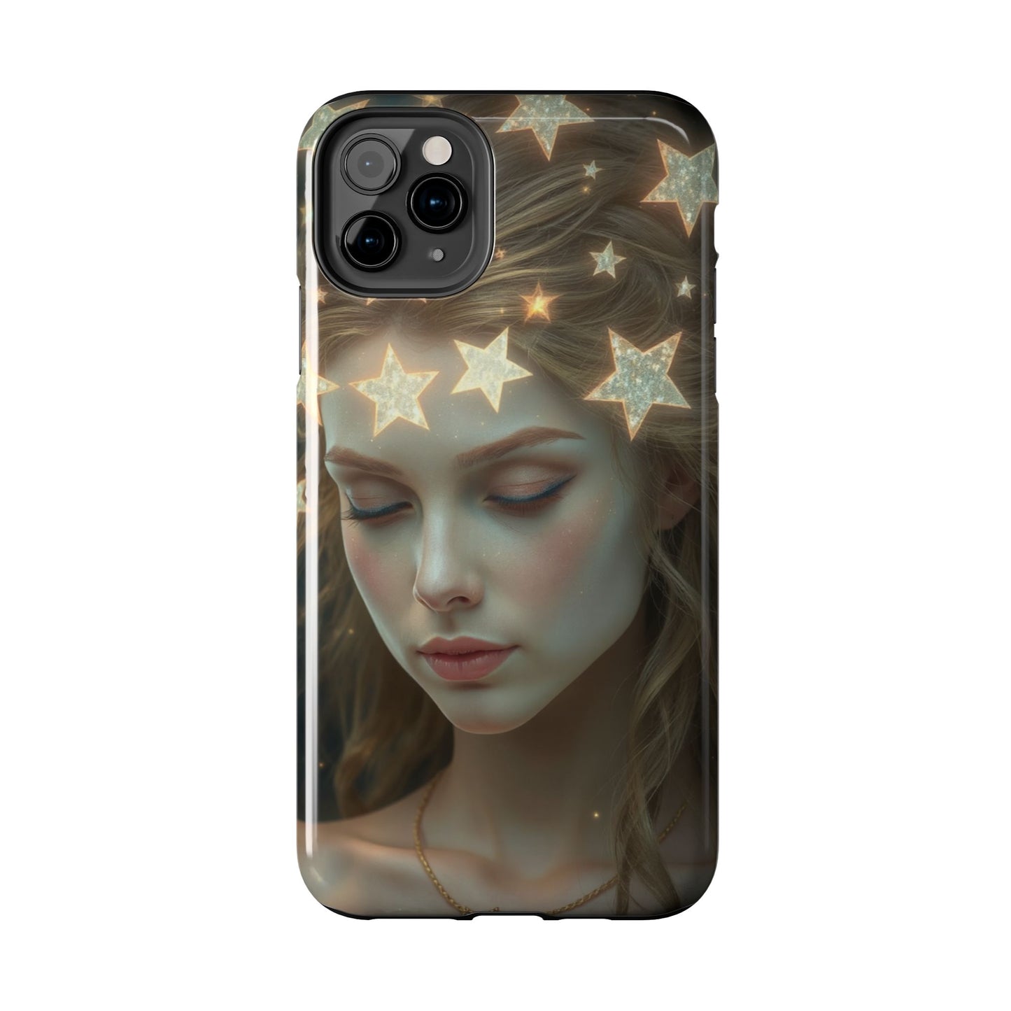 Celestial Dream Tough Phone Case - Artistic Starry Design for Style Enthusiasts