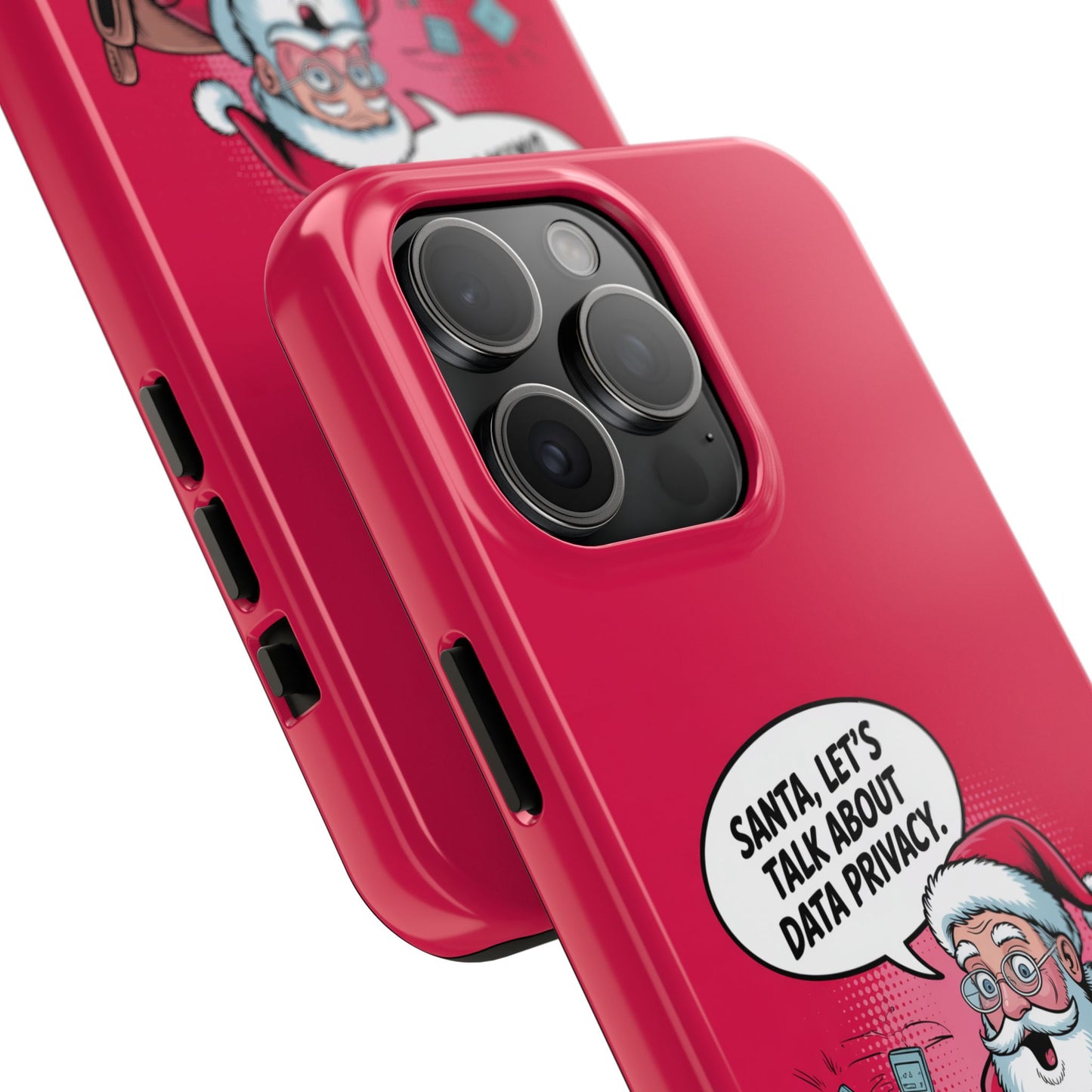 Santa Data Privacy Design Tough iPhone Case for Christmas