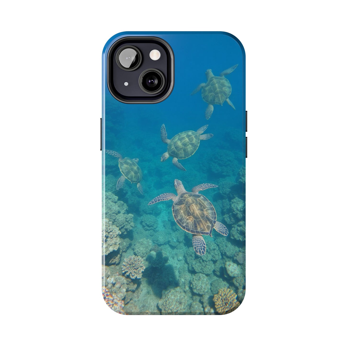 Ocean Turtle Tough Phone Cases - Durable Protection with Marine Art
