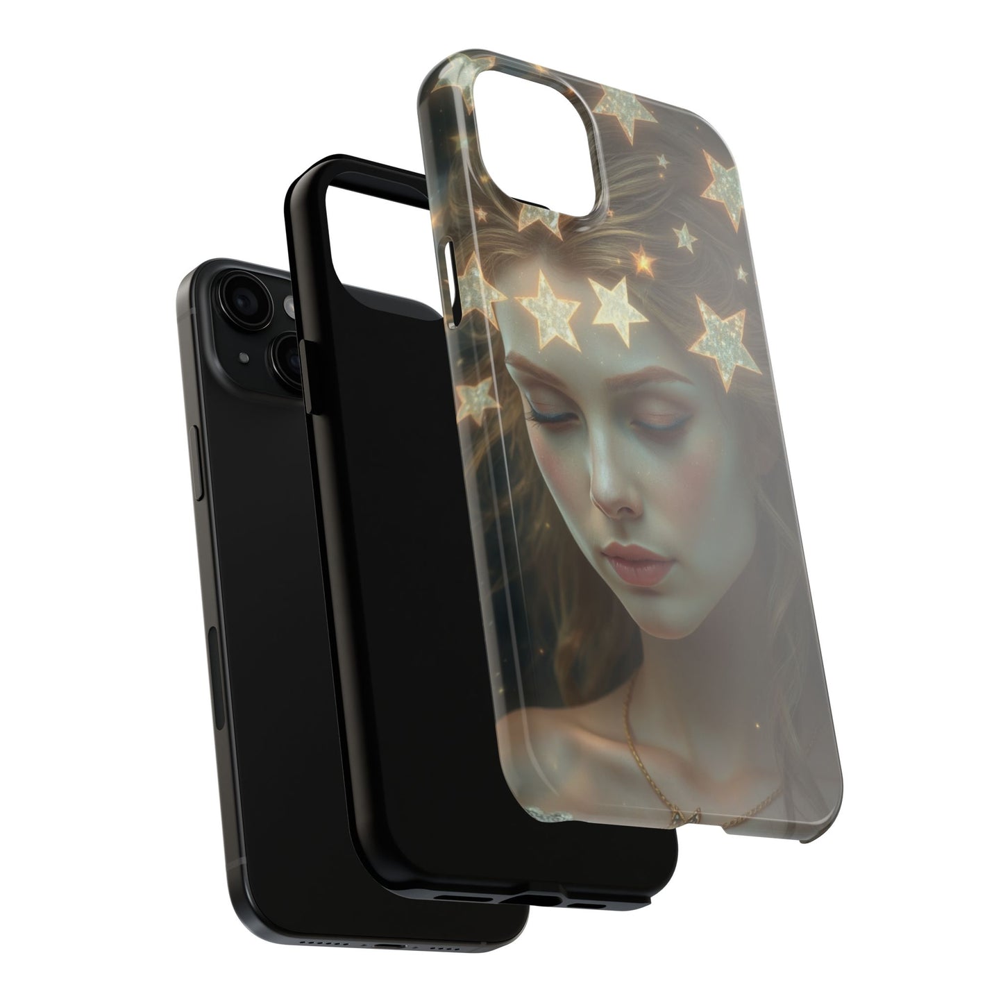 Celestial Dream Tough Phone Case - Artistic Starry Design for Style Enthusiasts