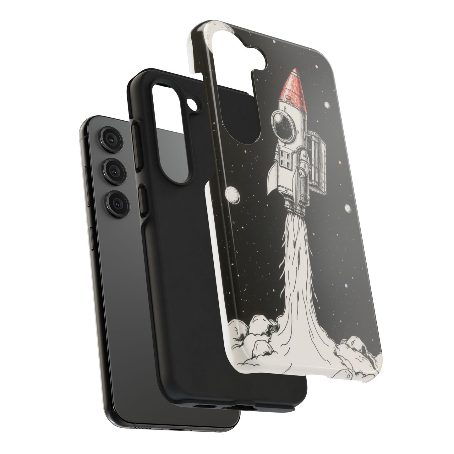 Cool Tough Phone Case for iPhone - Astro-Rocket Bond