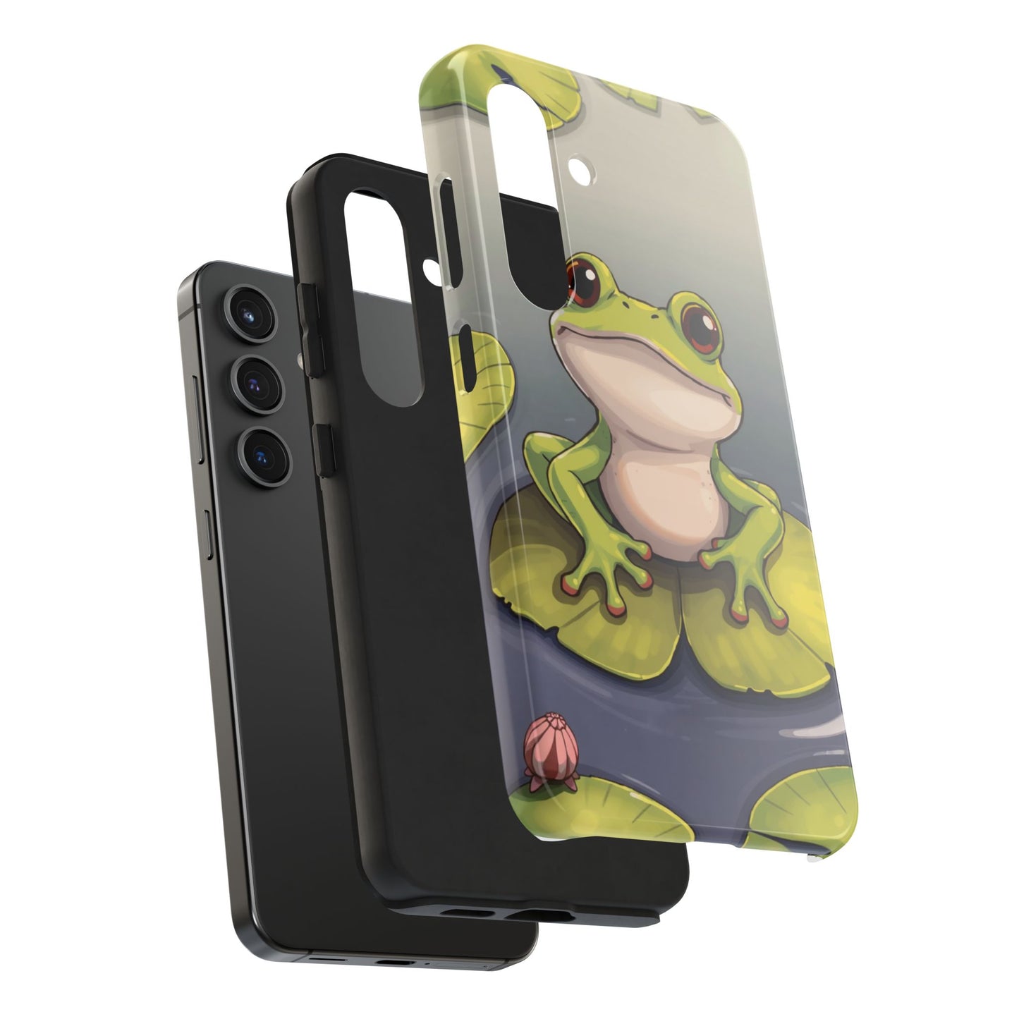Cute Frog Tough Phone Case - Durable Protection with Nature Vibe