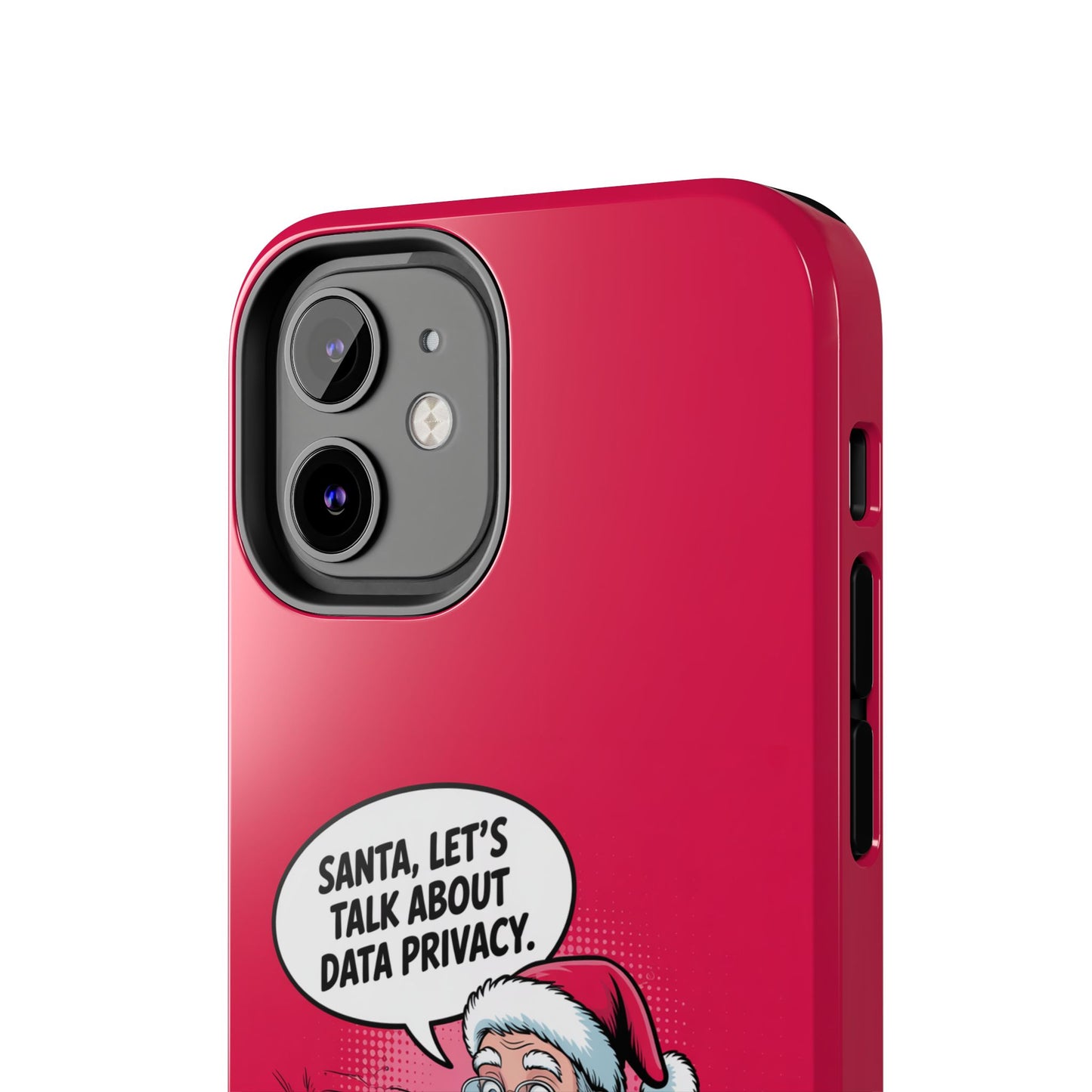 Santa Data Privacy Design Tough iPhone Case for Christmas