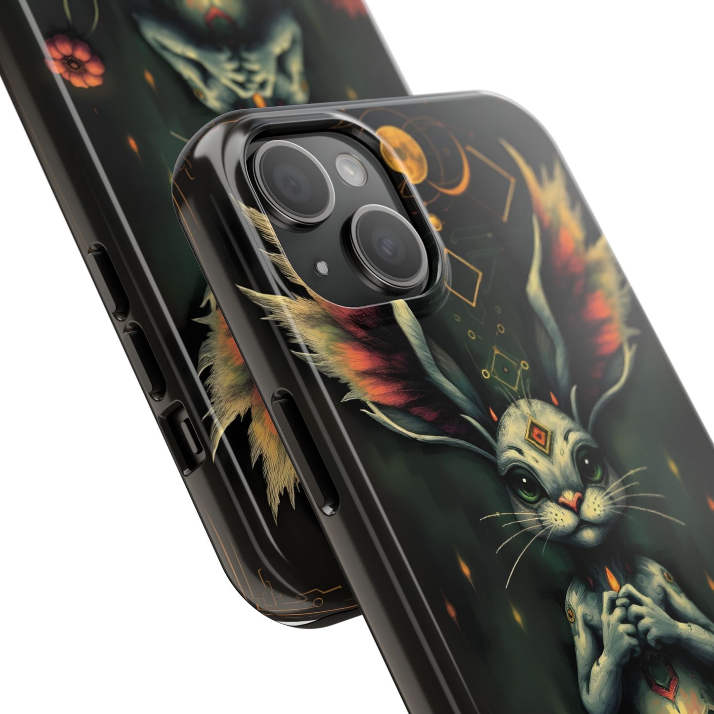 Artistic Rabbit Phone Cases - Unique and Durable Design of Mystical Bunny - for iPhone