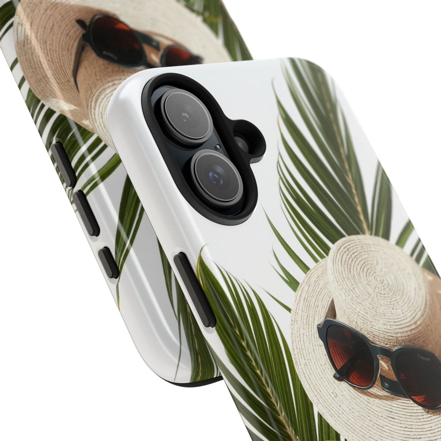 Tropical Phone Case - Summer Vibes with Hat & Sunglasses Design