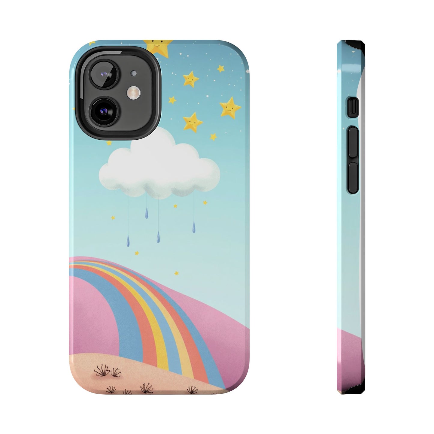 Colorful Rainbow Phone Case - Durable Tough Design for Adventurers