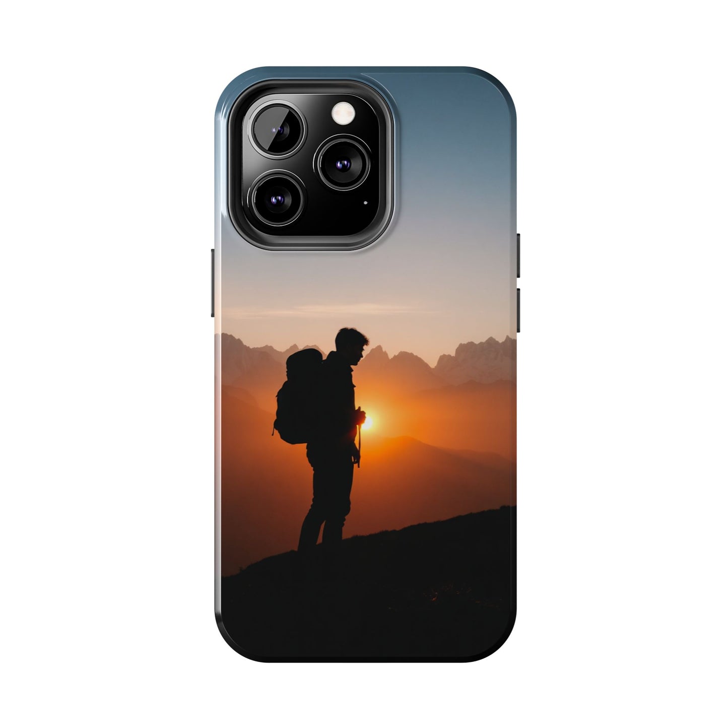 Explorer Adventure Sunset Mountain iPhone Case