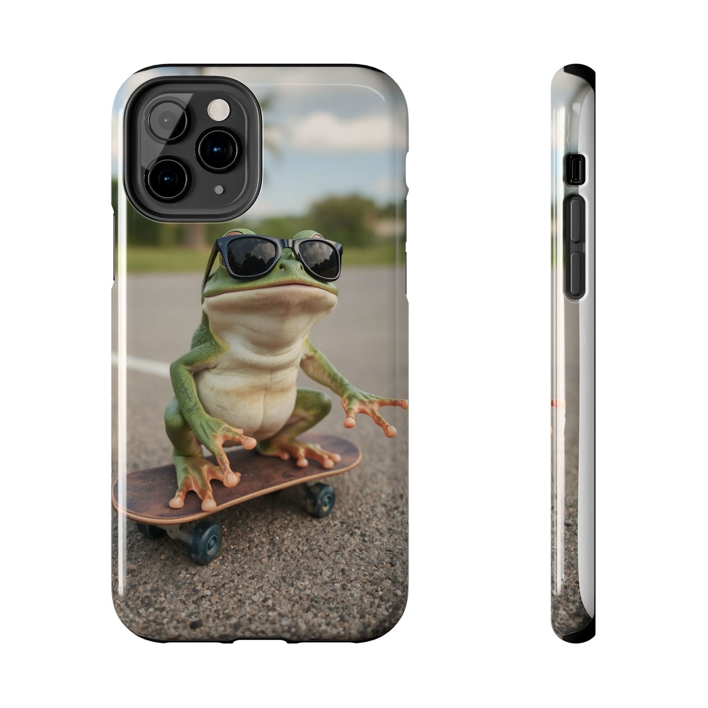 Cool Frog Skateboard Phone Case - Tough and Stylish Protection