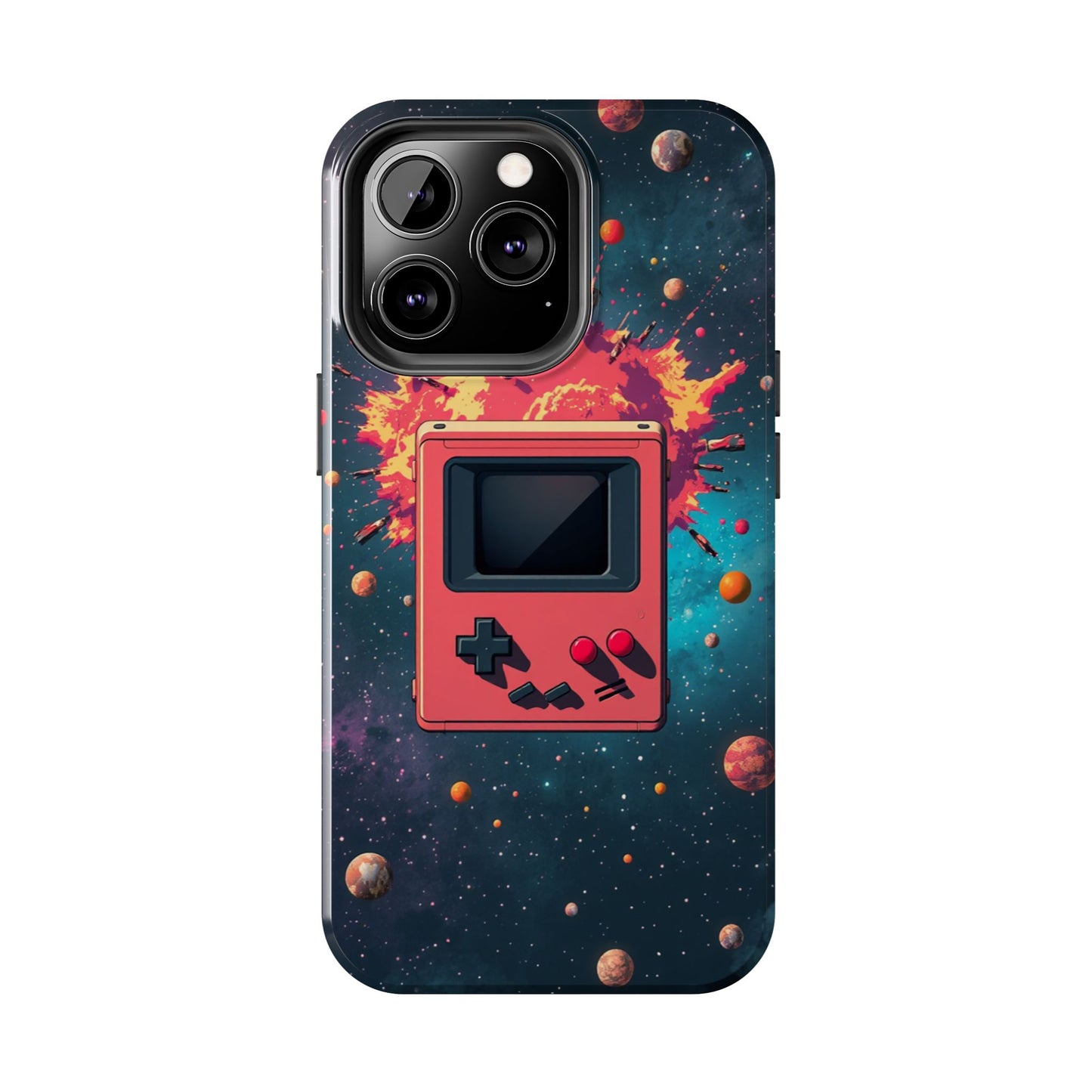 Retro Gaming Tough Phone Case - Space Adventure Design