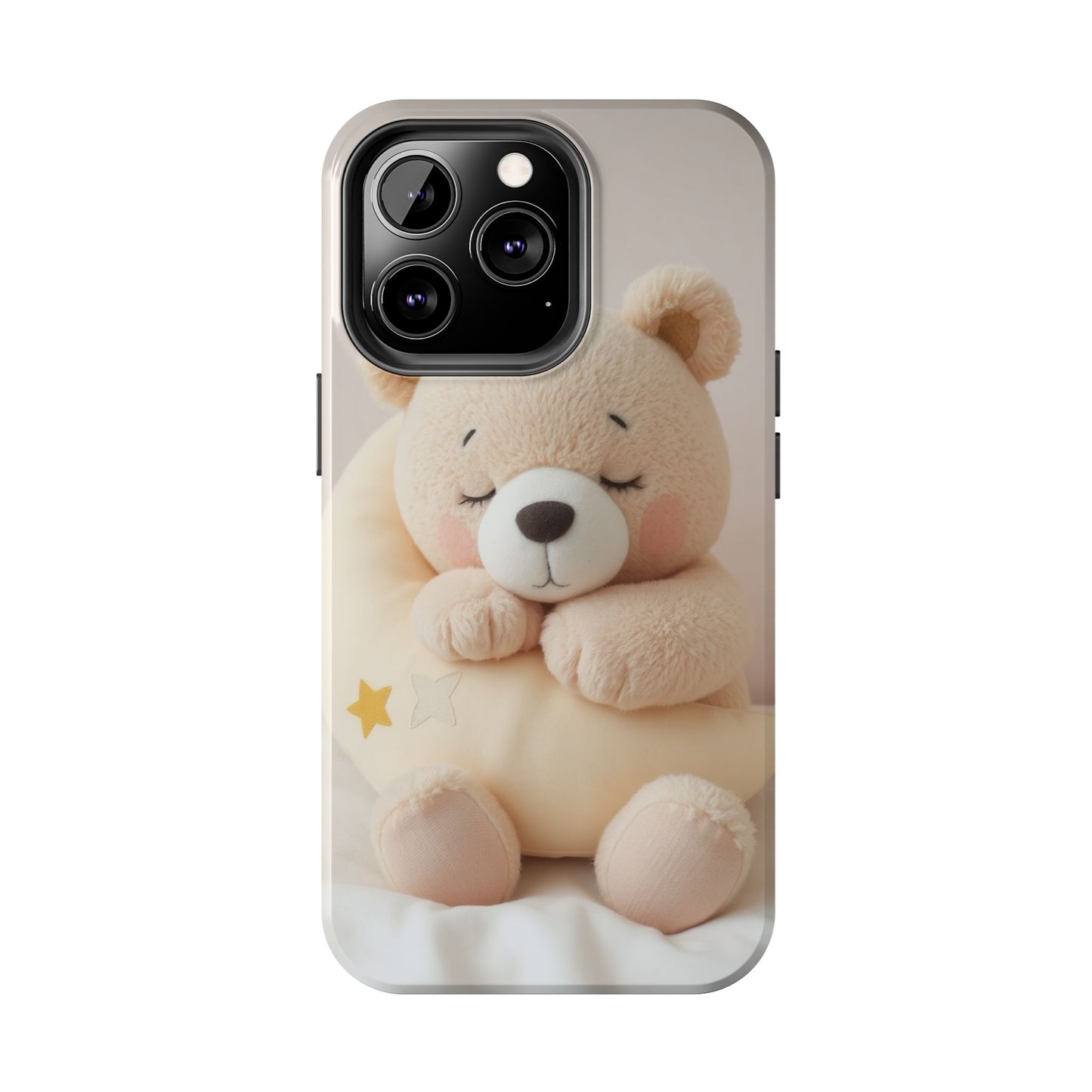 Cute Bear Tough Phone Case - Adorable Baby Animal Design for Kids & Adults