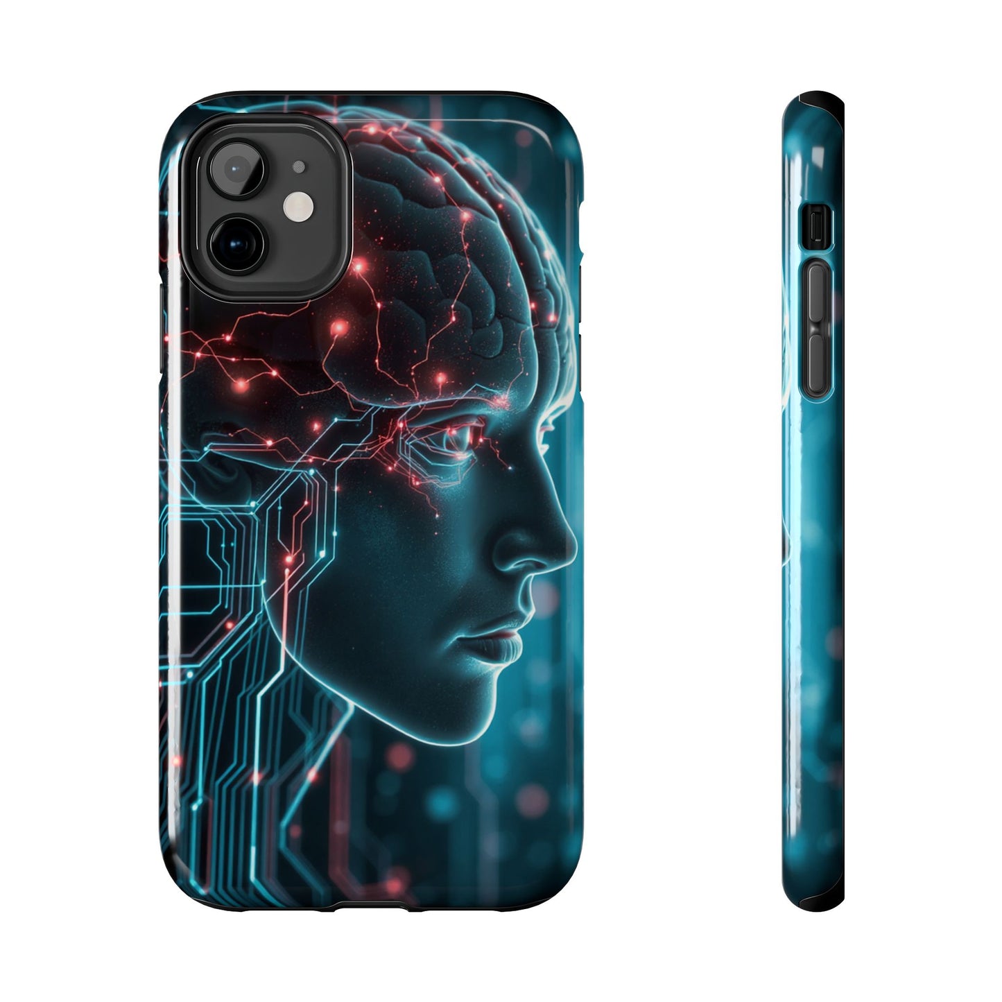 Futuristic Brain Design Tough Phone Case
