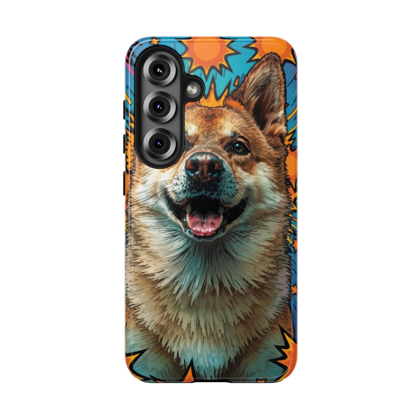 Vibrant Corgi Tough Phone Case - Fun Design for Pet Lovers