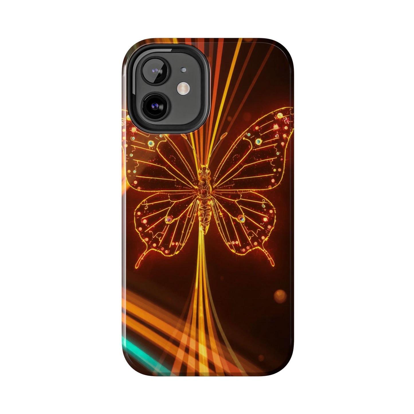 Elegant Butterfly Tough Phone Case - Stylish Protection for Nature Lovers