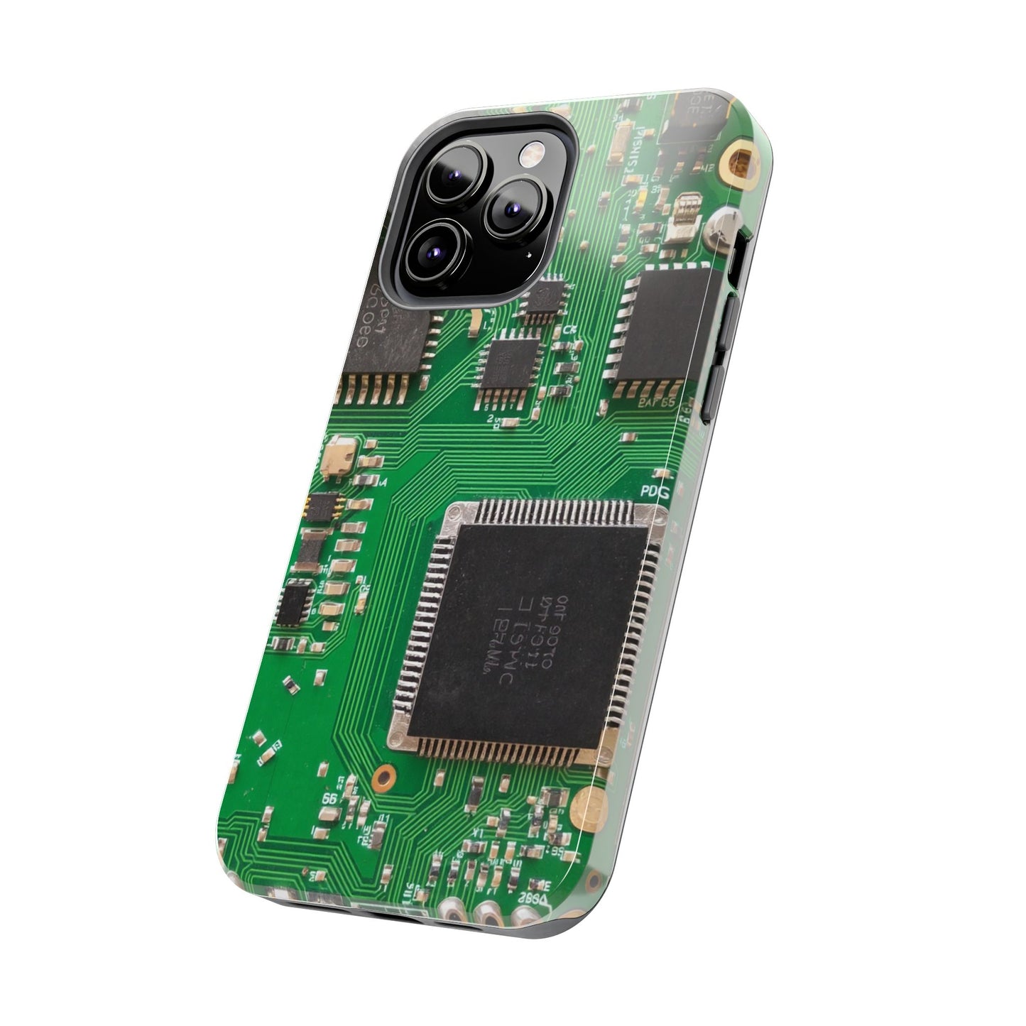 Circuit Board Tough Phone Case - Durable Tech Design