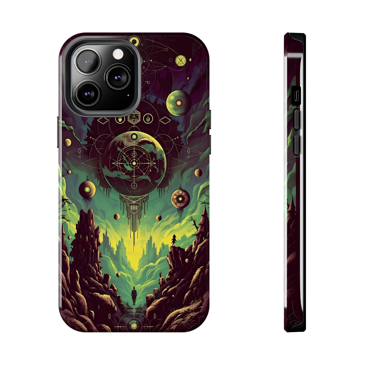 Cosmic Adventure Tough Phone Case - Galaxy Design for Space Enthusiasts - for iPhone