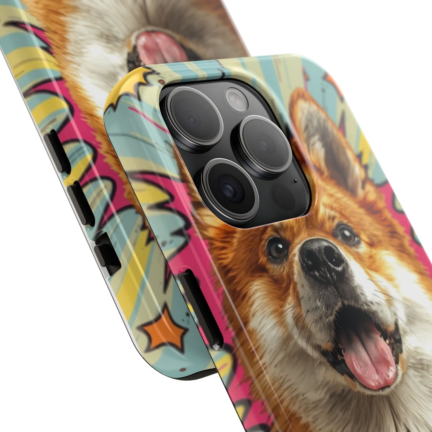Playful Dog Tough Phone Case - Durable & Stylish Pet Lover Gift