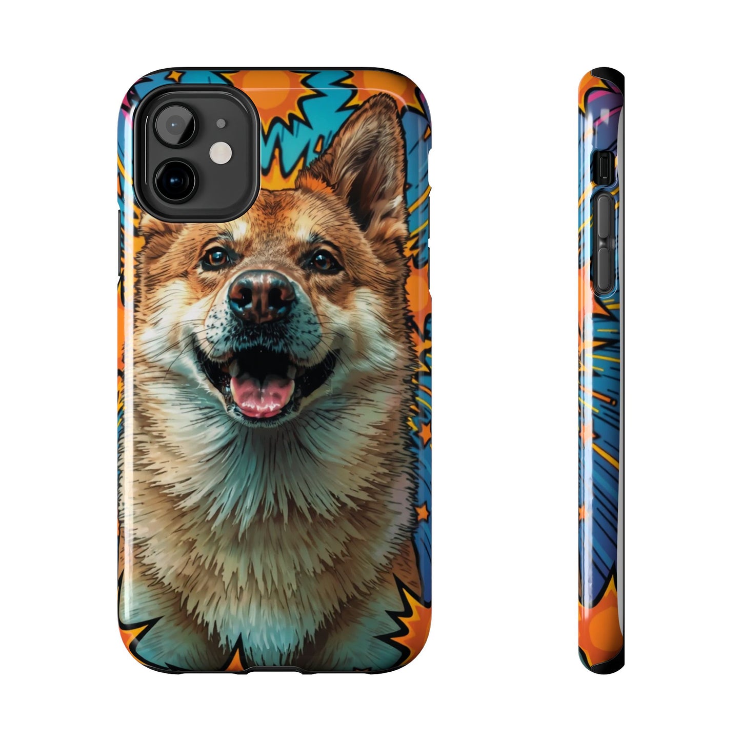 Vibrant Corgi Tough Phone Case - Fun Design for Pet Lovers