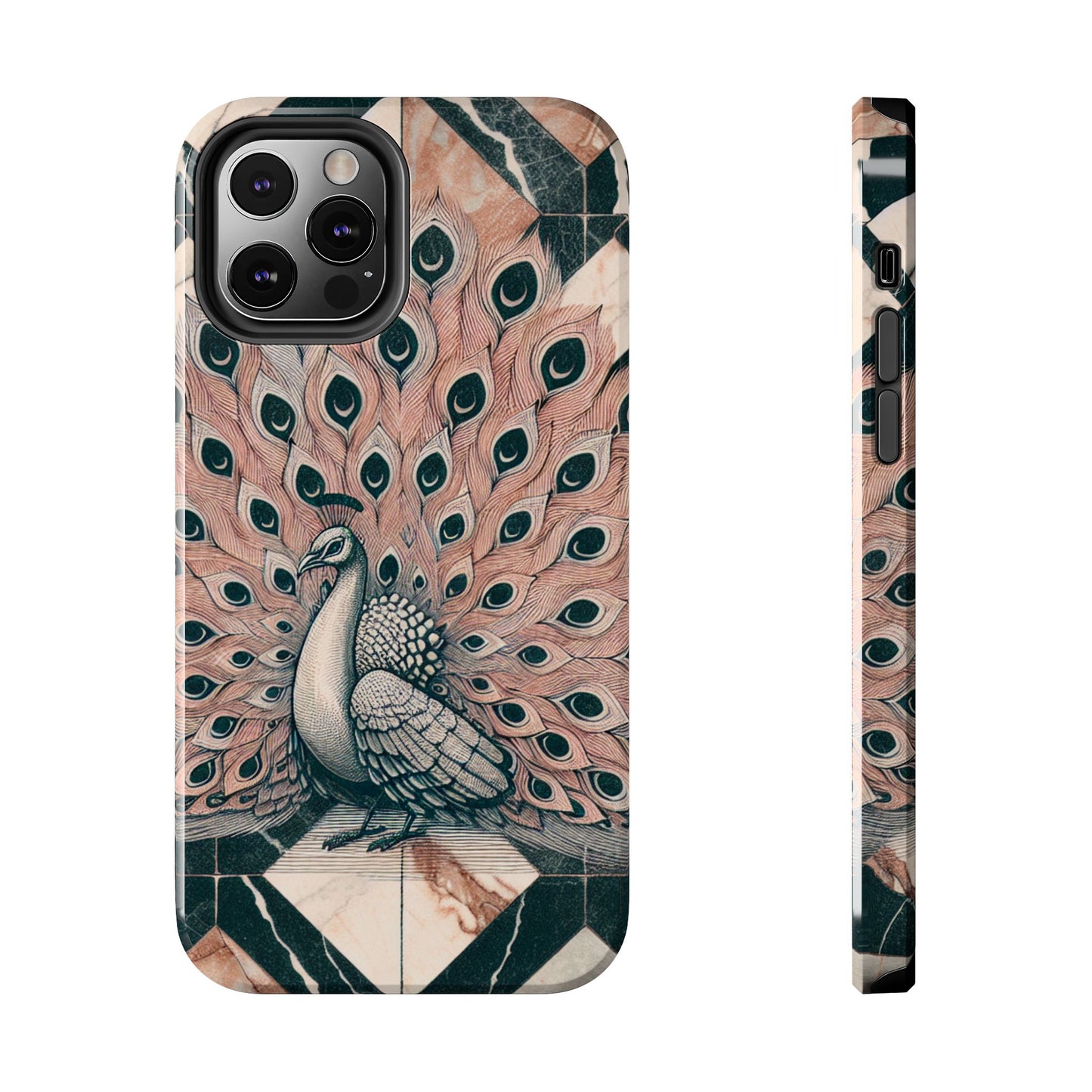 Peacock Tough Phone Case | Stylish & Durable Artwork - for iPhone