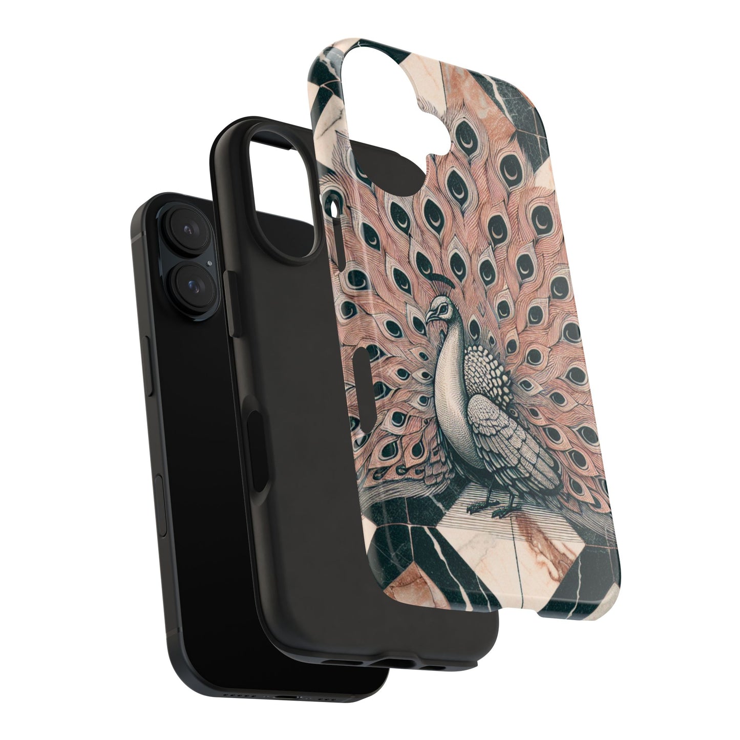 Peacock Tough Phone Case | Stylish & Durable Artwork - for iPhone