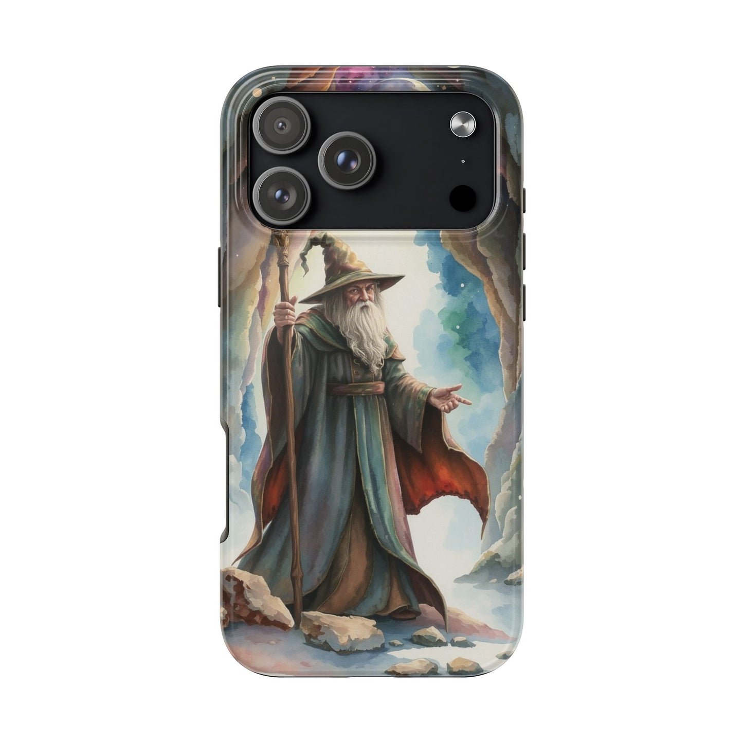 Magical Wizard Phone Case - Tough, Durable Phone Cover for Fantasy Lovers, Geek Gift, Unique Design, Celestial Phone Accessory