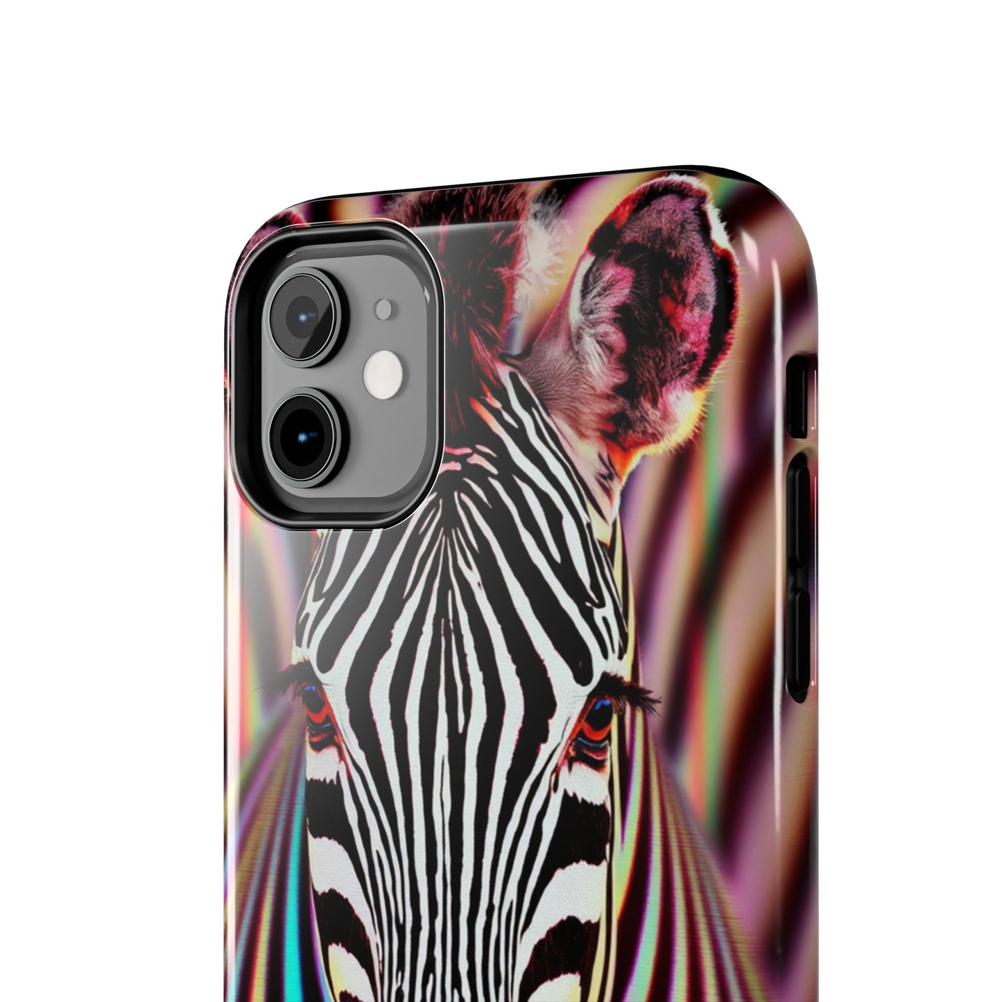 Vibrant Zebra Tough Phone Case - Unique Animal Design for Wild Spirit