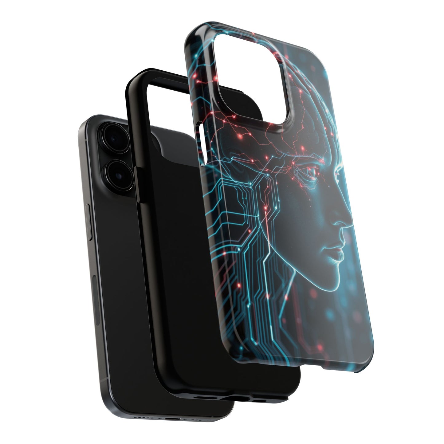 Futuristic Brain Design Tough Phone Case