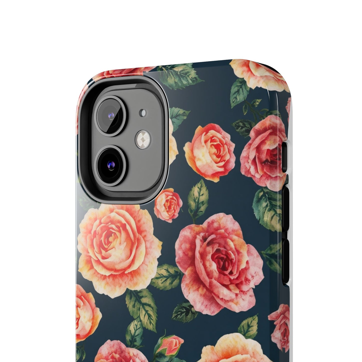Floral Tough Phone Cases - Durable & Stylish New Age Rose Design - for iPhone