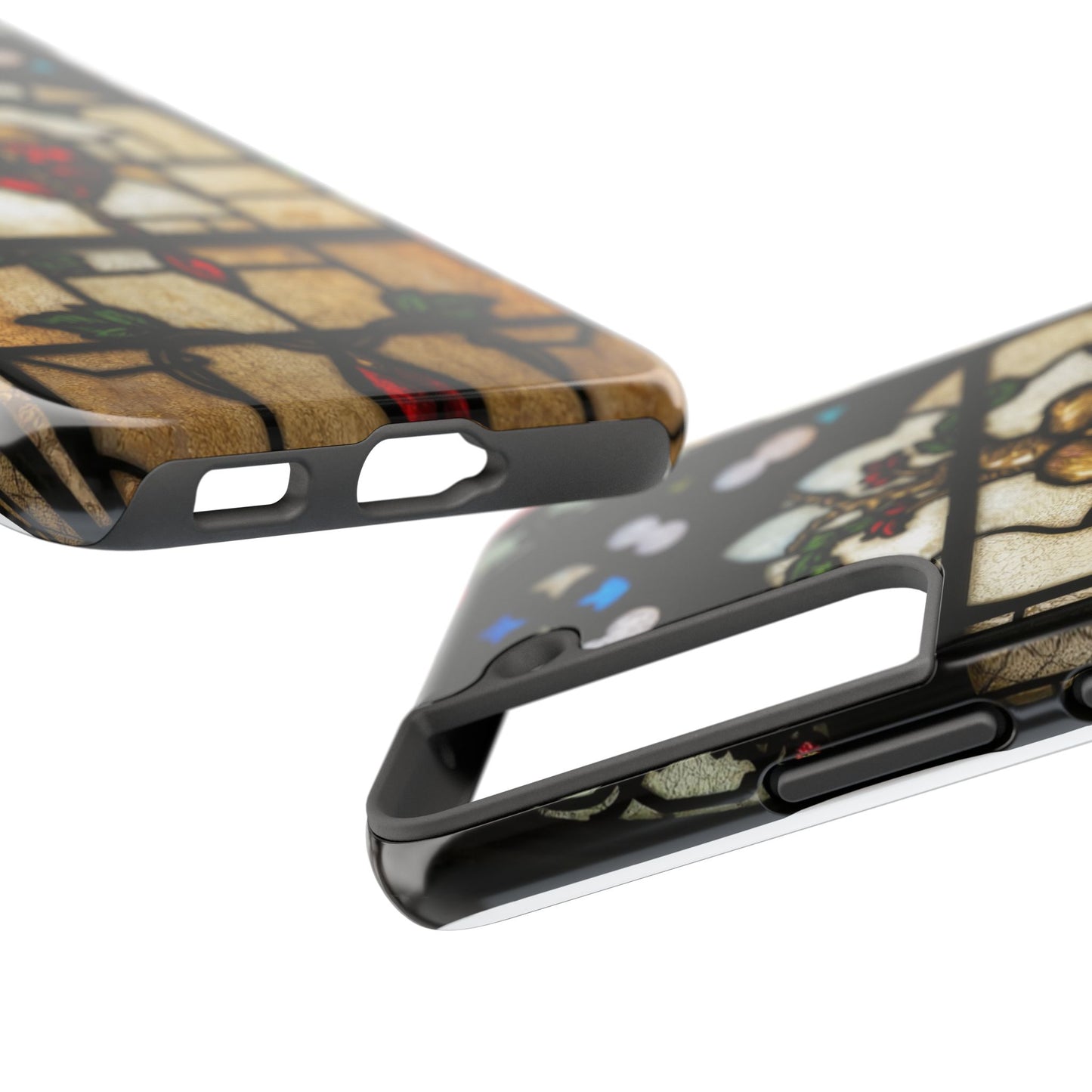 Stained Glass Heart Tough Phone Case - Unique Design for Protection & Style