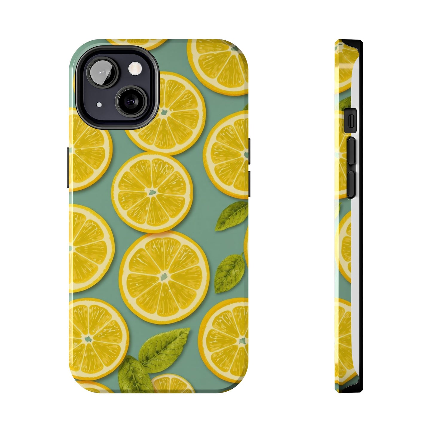 Tough Lemon Pattern Phone Case - Vibrant Citrus Design for Summer Vibes - for iPhone