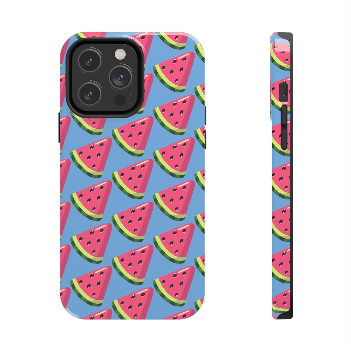 Watermelon Fun Tough Phone Case - Summer Vibes, Blue - for iPhone
